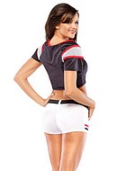Basketball costume with short shorts